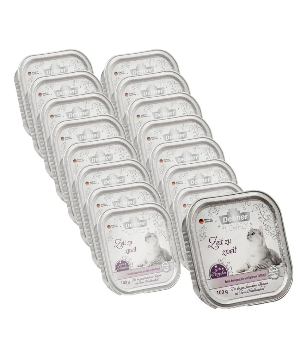 Dehner Premium Lovely Nassfutter Katze > Nassfutter für Katzen Zeit zu zweit, 16 x 100 g