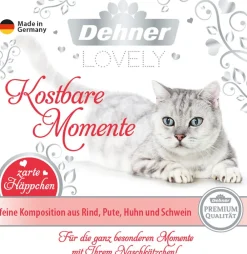 Dehner Premium Lovely Nassfutter für Katzen Kostbare Momente, 16 x 100 g Hot