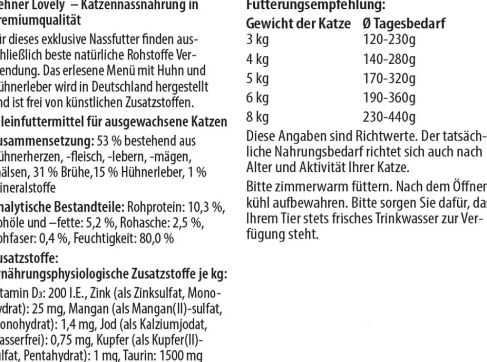 Dehner Premium Lovely Nassfutter für Katzen Nette Geste, 16 x 100 g Clearance