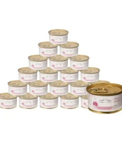 Dehner Premium Lovely Nassfutter Katze > Nassfutter für Katzen in Gelee Komm kuscheln!, 24 x 85 g