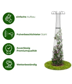 Dehner Premium Metall-Obelisk Maxima, Schwarz Online