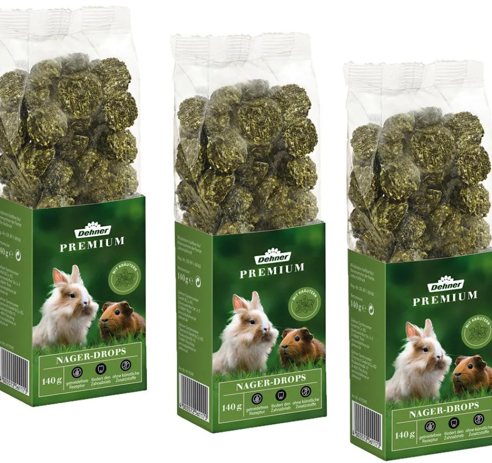 Dehner Premium Nagersnacks > Nager-Drops, 3 x 140 g