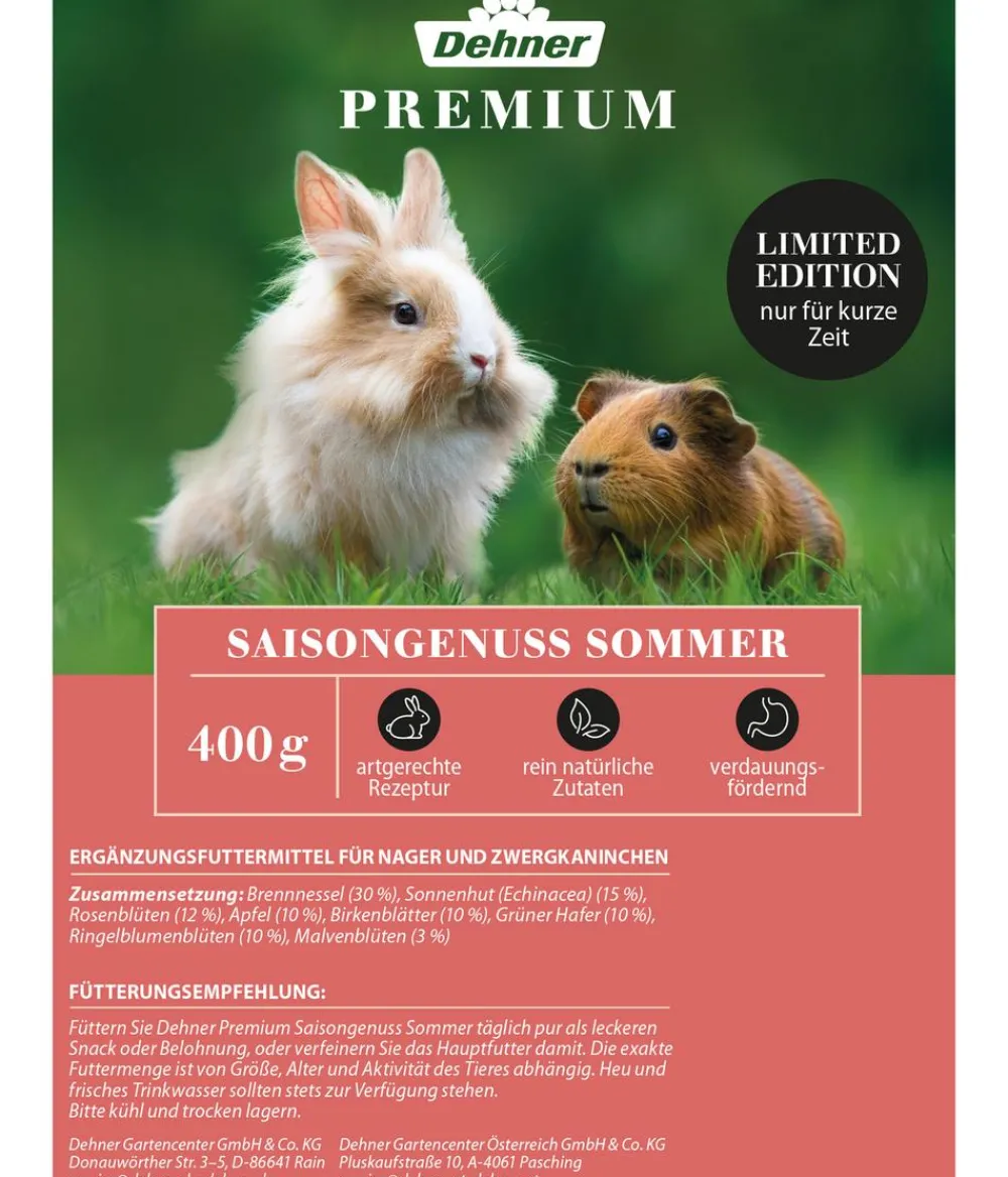 Dehner Premium Nagersnacks - Nagersnack Saisongenuss Sommer, 400 g