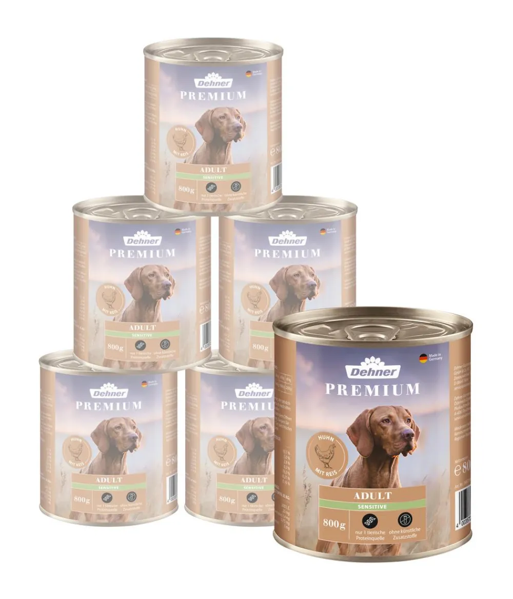Dehner Premium Nassfutter für Hunde Adult Sensitive Discount
