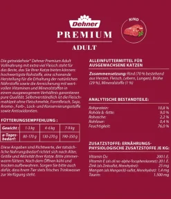 Dehner Premium Nassfutter für Katzen Adult Hot