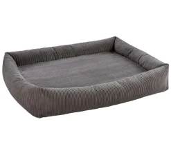 Dehner Premium Orthopädisches Hundebett Yumah, rechteckig, ca. B120/H23/T90 cm Grau New