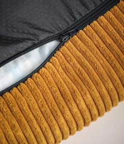 Dehner Premium Orthopädisches Hundebett Enola, rechteckig, ca. B90/H23/T70 cm Gelb Hot