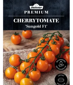 Dehner Gemüsesamen > Premium Samen Cherrytomate 'Sungold F1'