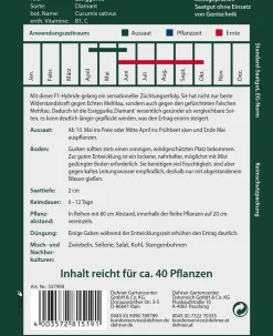 Dehner Gemüsesamen - Premium Samen Essiggurke 'Diamant'