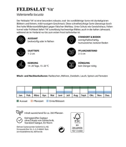 Dehner Gemüsesamen - Premium Samen Feldsalat 'Vit'