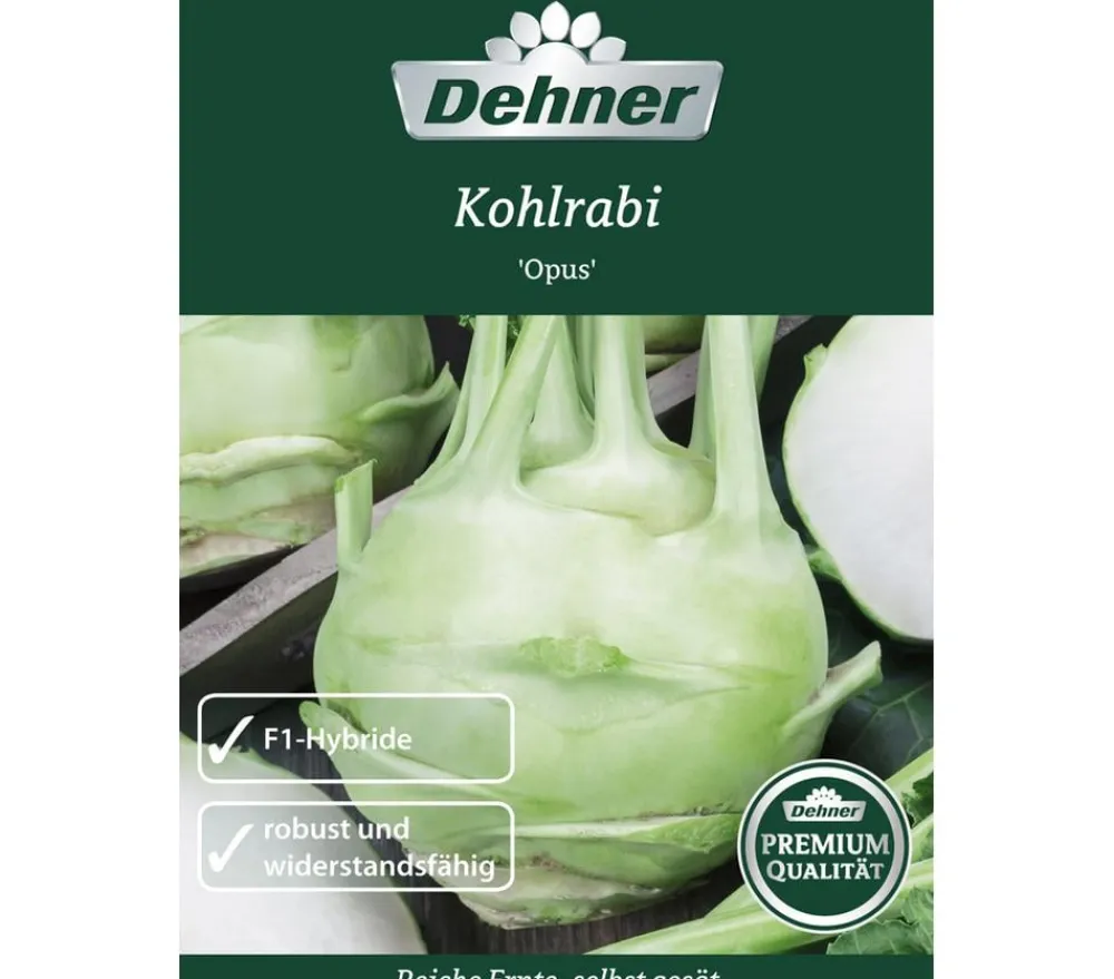 Dehner Gemüsesamen - Premium Samen Kohlrabi 'Opus'