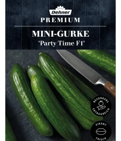 Dehner Gemüsesamen - Premium Samen Mini-Gurke 'Party Time F1'