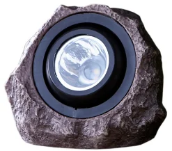Dehner Solarleuchten - Premium Solar-Granitstein Pedra, ca. Ø20/16,5 cm