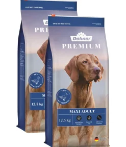 Dehner Premium Trockenfutter Hund - Trockenfutter für Hunde Maxi Adult, Ente & Kartoffel