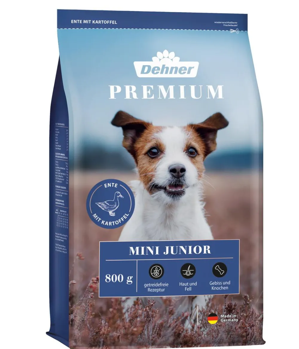 Dehner Premium Trockenfutter Hund > Trockenfutter für Hunde Mini Junior, Ente & Kartoffel