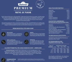 Dehner Premium Trockenfutter für Hunde Mini Junior, Ente & Kartoffel Online