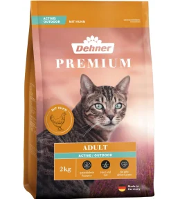 Dehner Premium Trockenfutter Katze > Trockenfutter für Katzen Active/Outdoor Adult, Huhn