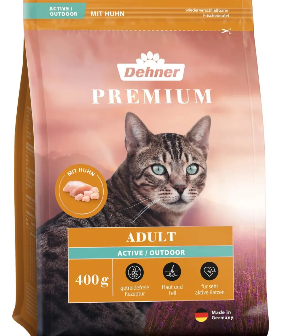 Dehner Premium Trockenfutter Katze - Trockenfutter für Katzen Adult