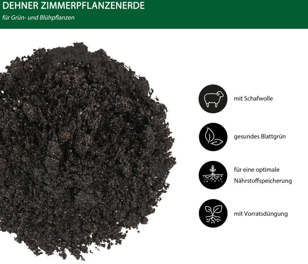 Dehner Spezialerde - Premium Zimmerpflanzenerde, 75 x 10 Liter