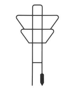 Dehner Mehr Blumentopfzubehör - Rankhilfe-Set Geometrisch, 2-teilig Schwarz
