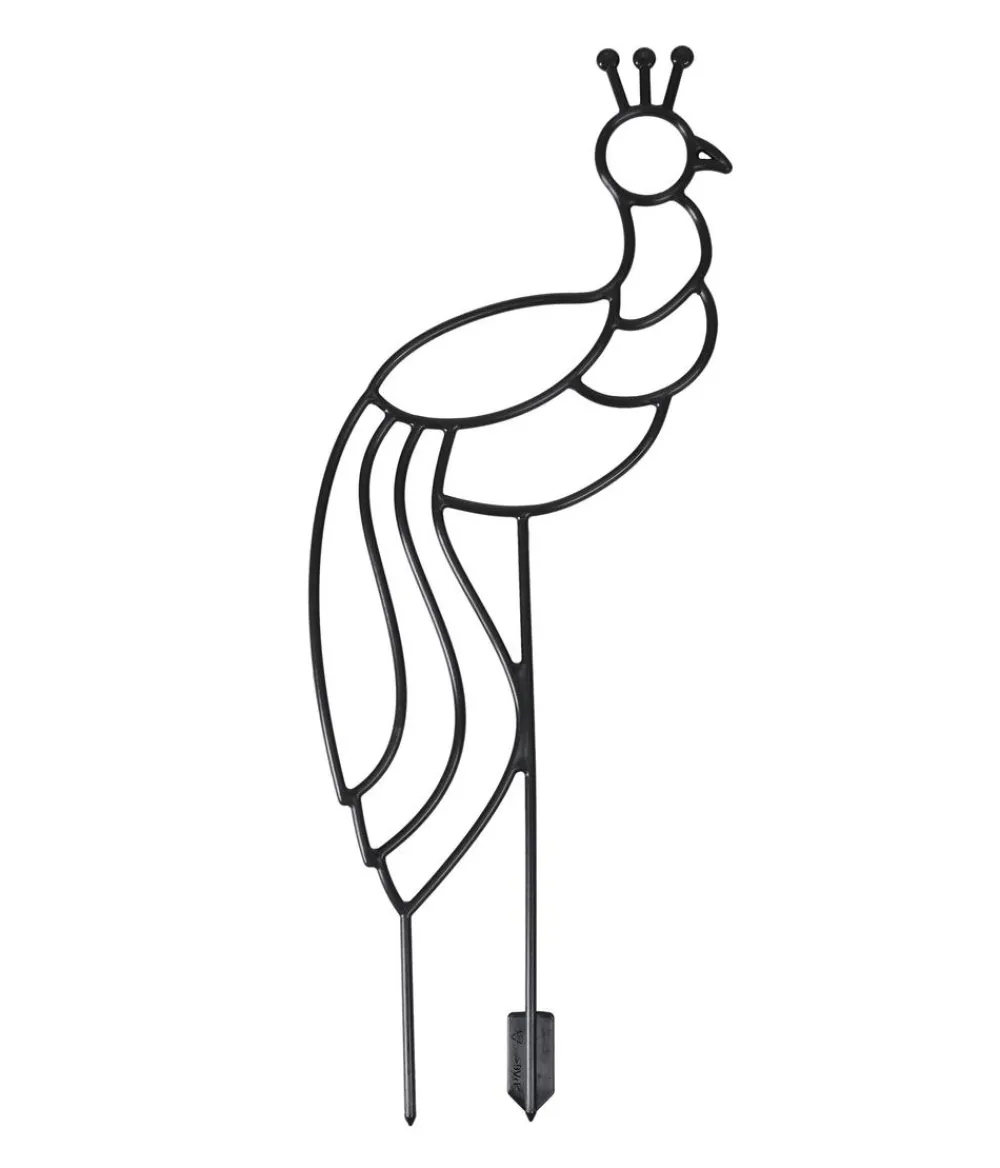 Dehner Mehr Blumentopfzubehör - Rankhilfe-Set Vogel, 2-teilig Schwarz
