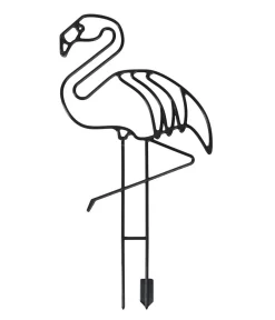 Dehner Mehr Blumentopfzubehör - Rankhilfe-Set Vogel, 2-teilig Schwarz