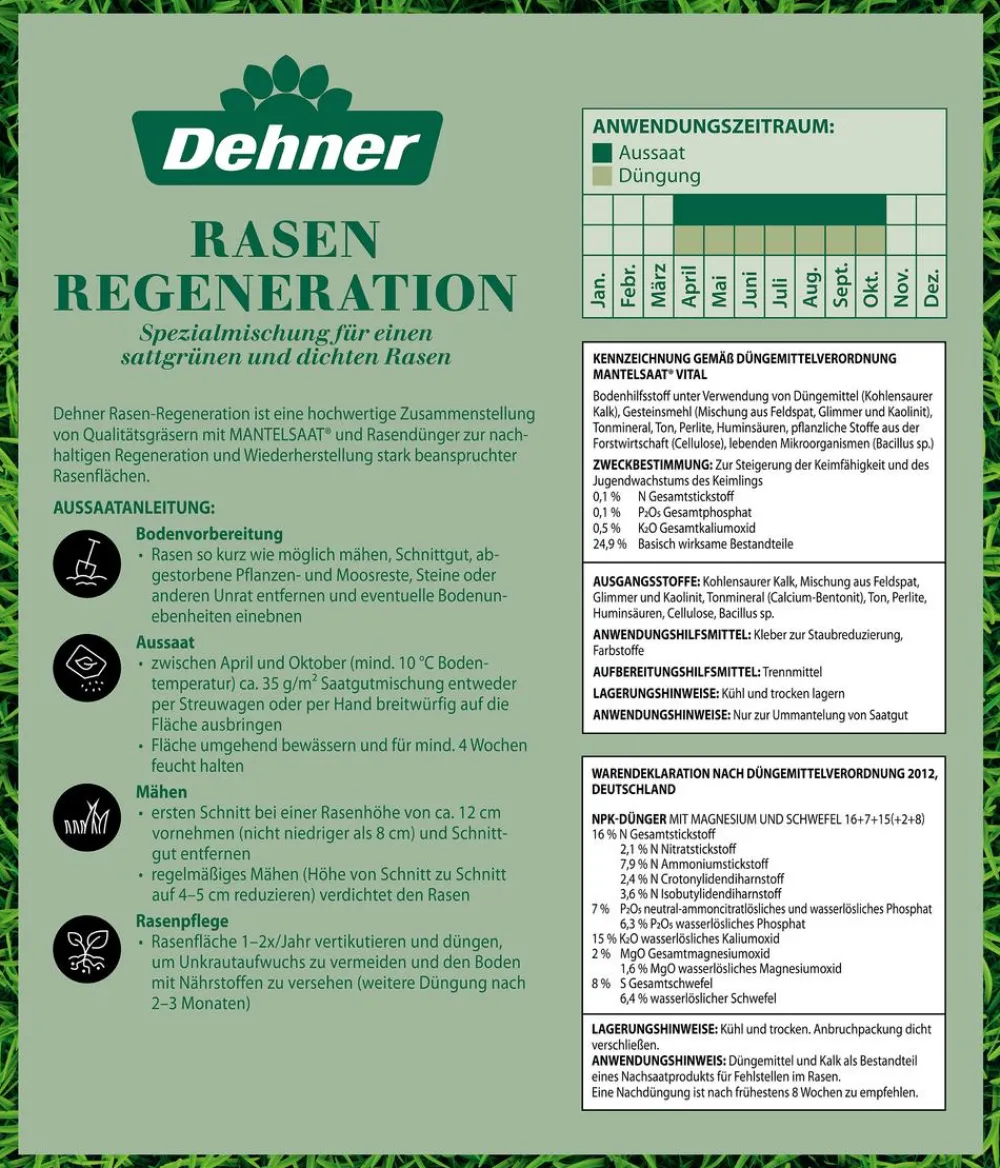Dehner Rasensamen > Rasen-Regeneration