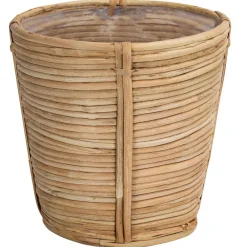 Dehner Blumentöpfe & Übertöpfe - Rattan-Korb Bibek, konisch, Hellbraun