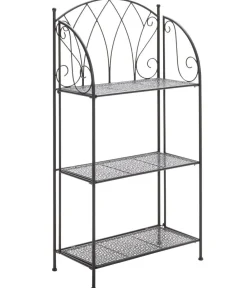 Dehner Regal Luca, ca. B58/H115/T29 cm Dunkelgrau New