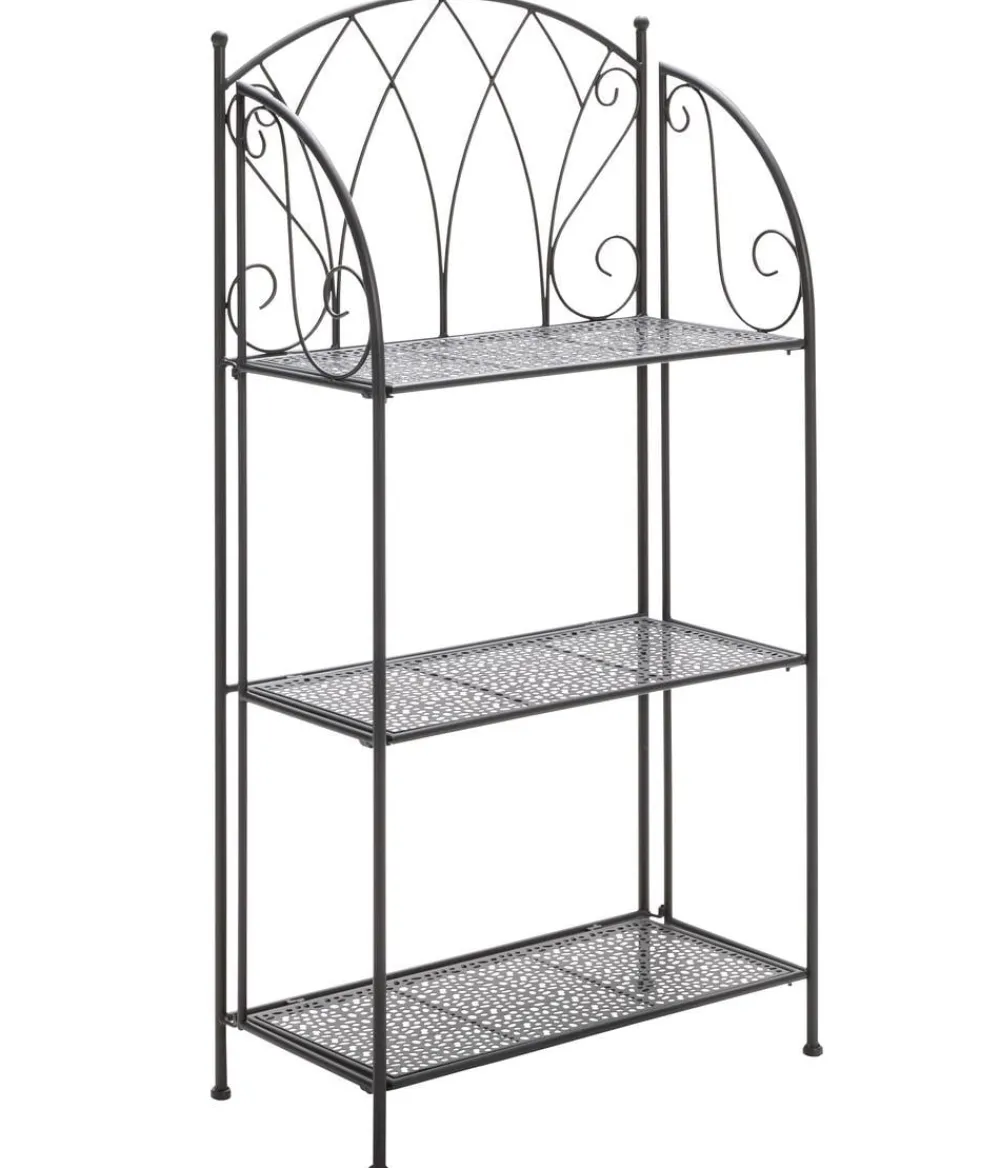 Dehner Regal Luca, ca. B58/H115/T29 cm Dunkelgrau New