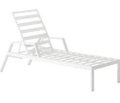 Dehner Relaxliegen|Gartenliegen Aluminium - Relaxliege Formentera, ca. B66/H97/T188,5 cm Weiß
