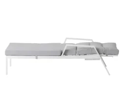 Dehner Relaxliegen|Gartenliegen Aluminium - Relaxliege Formentera, ca. B66/H97/T188,5 cm Weiß