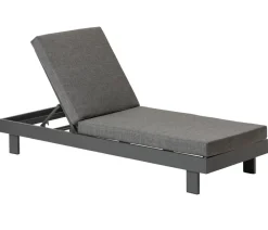 Dehner Relaxliegen - Relaxliege Riva, ca. B73/H90/T195 cm Dunkelgrau