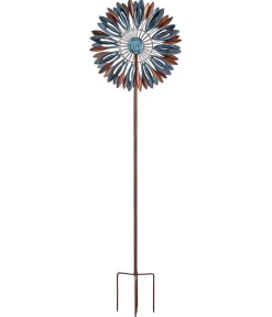Dehner Windspiele & Gartenstecker - Riesen Windrad, /, ca. Ø61/H213 cm