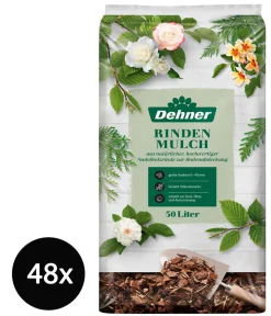 Dehner Rindenmulch - Rindenmulch grob, 48 x 50 Liter