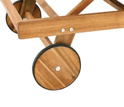 Dehner Gartenliegen Holz|Rollliegen - Rollliege Ravenna, ca. B70/H89/T200 cm Beige
