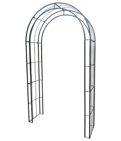Dehner Rosenbögen - Rosenbogen York, ca. B126/H232/T38 cm Grau