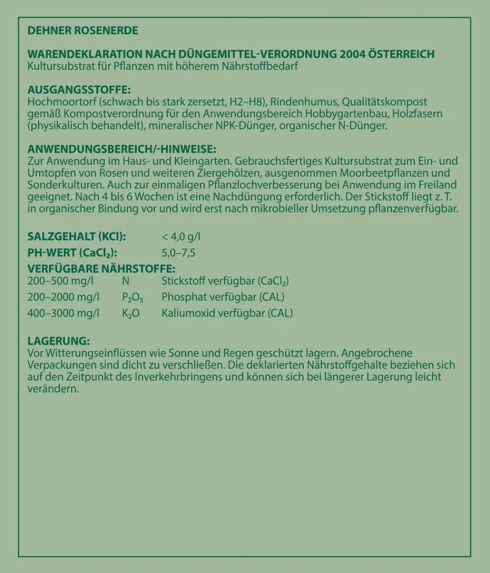 Dehner Blumenerde|Spezialerde > Rosenerde, 40 l