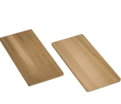 Dehner Räucherbretter, ca. B30,5/H1/T14,5 cm, 2er-Set Natur Clearance