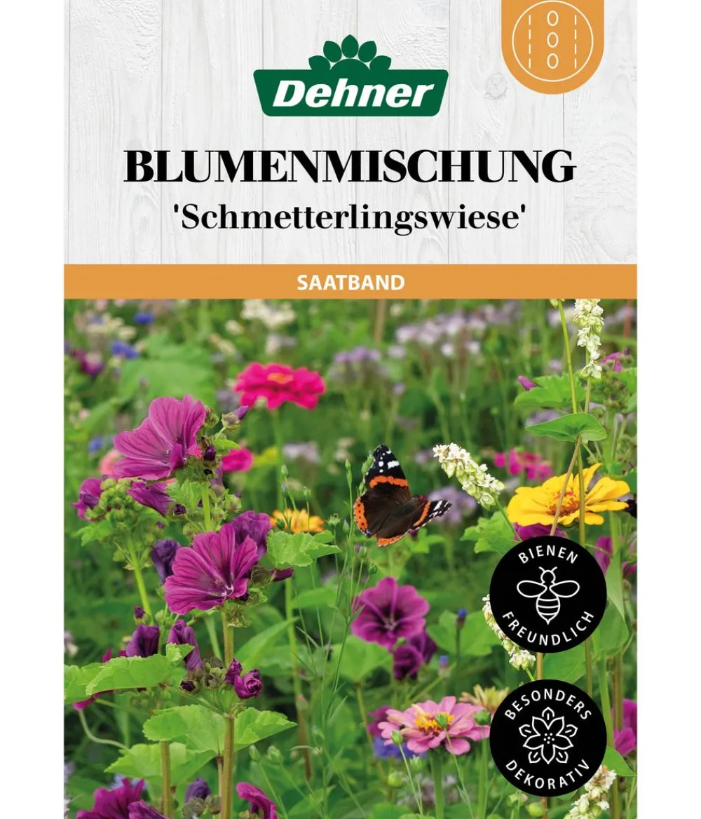 Dehner Blumensamen > Saatband Blumenmischung 'Schmetterlingswiese', L5 m