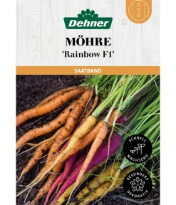 Dehner Gemüsesamen > Saatband Möhre 'Rainbow F1', L5 m
