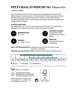 Dehner Saatband Pflücksalat-Mischung 'Fitness Pur', L5 m Best