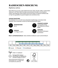 Dehner Saatband Radieschen-Mischung, L5 m Online