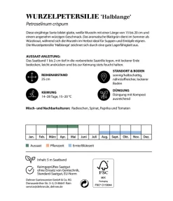 Dehner Saatband Wurzelpetersilie 'Halblange', L5 m Outlet