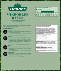 Dehner Rasensamen - Saatgut Mikroklee-Rasen