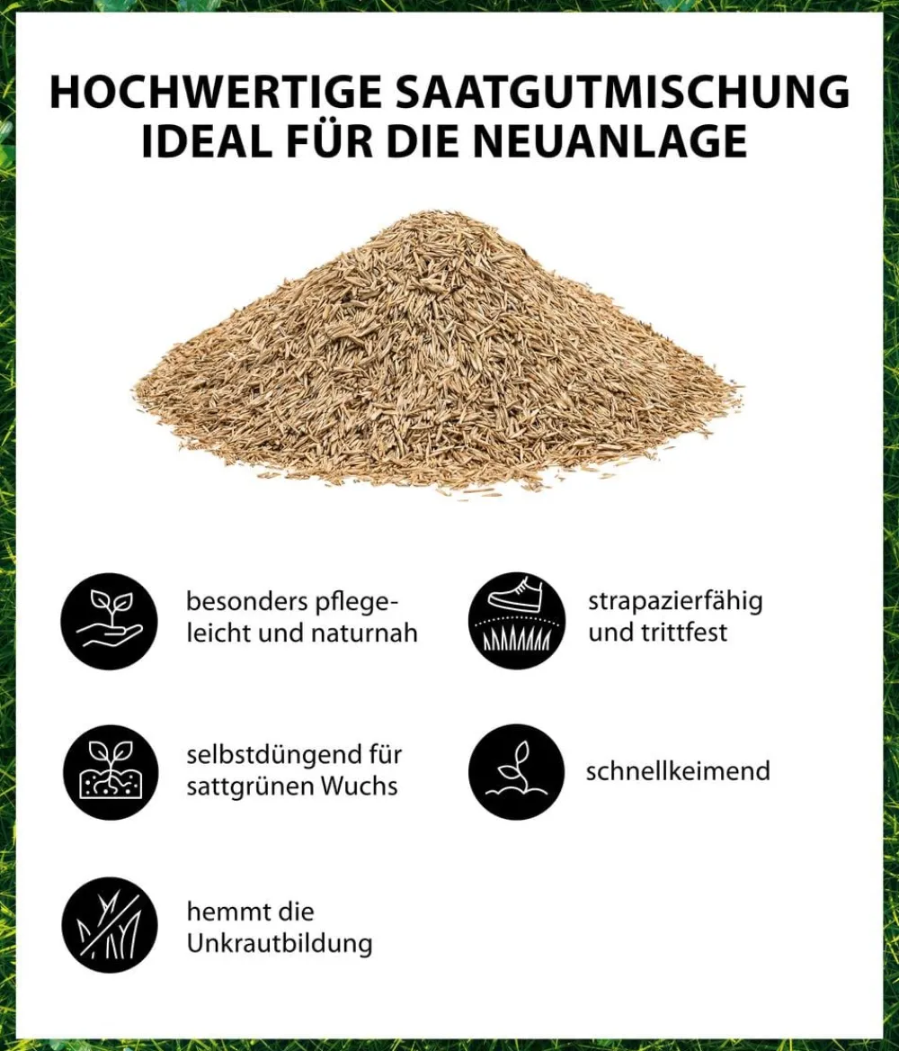 Dehner Rasensamen - Saatgut Mikroklee-Rasen