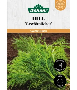 Dehner Kräutersamen > Saatscheiben Dill 'Gewöhnlicher', 3 Stück à Ø 8 cm