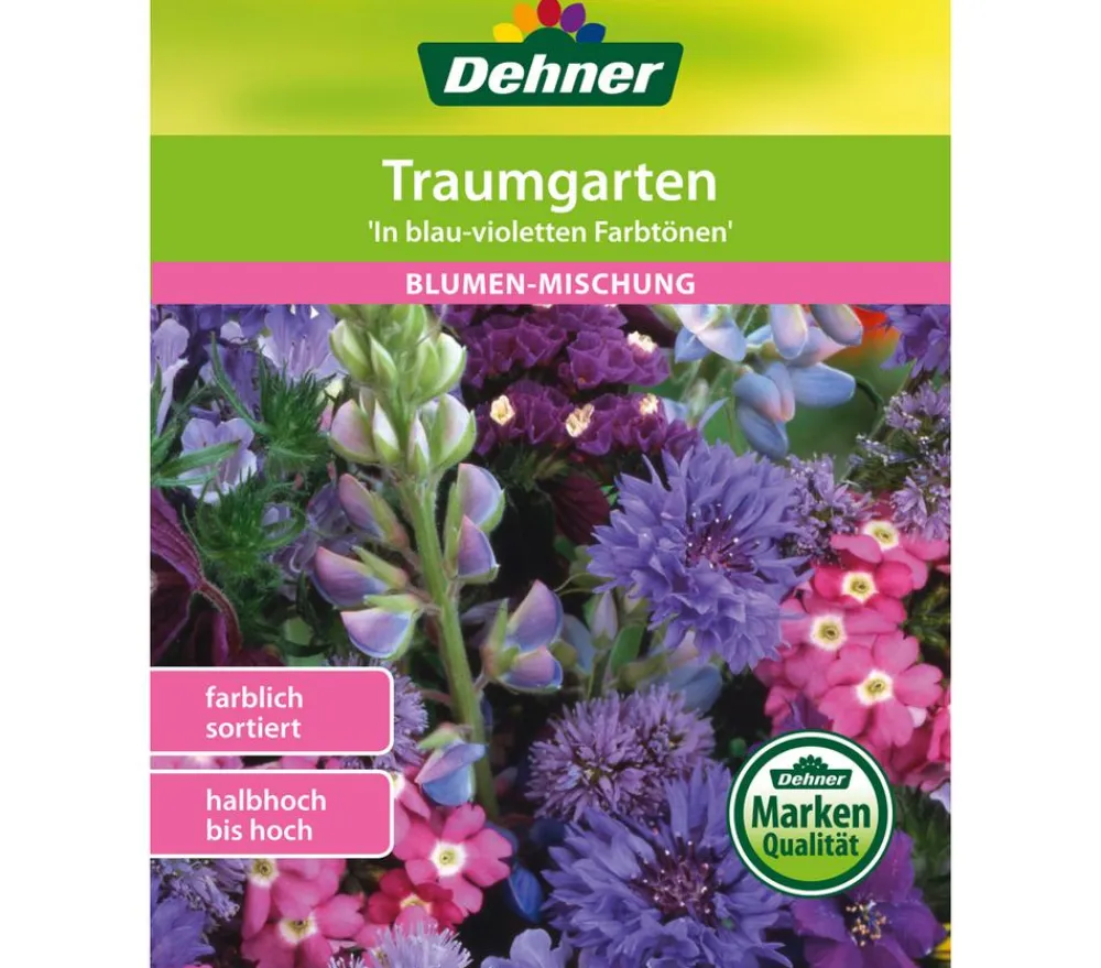 Dehner Samen Blumenmischung 'Farbgarten in blau-violetten Tönen' Clearance