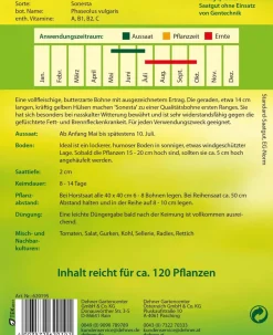 Dehner Gemüsesamen - Samen Buschbohne 'Sonesta' Gelb