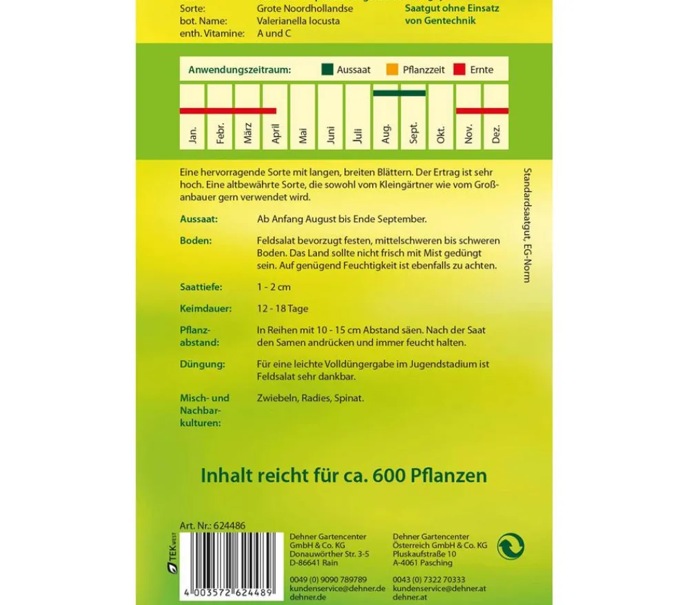 Dehner Samen Feldsalat 'Grote Noordhollandse' New